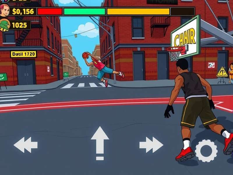 Gully Dunk Dynamite multiplayer match in progress